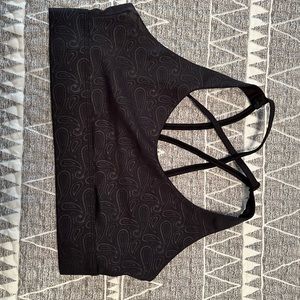 Black Paisley Bra. Size Large
